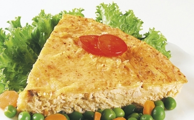 Flan de pollo